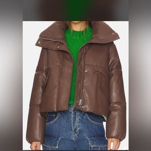 NWT pistola faux leather jacket